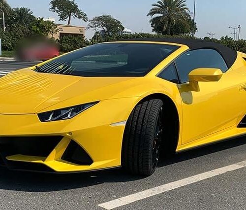 Lamborghini Huracan EVO Convertible Car Rental Dubai